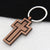 Retro Cross Metal Patchwork Keychain