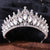 Retro Crown Alloy Inlay Crystal Rhinestones Crown 1 Piece