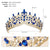 Retro Crown Alloy Inlay Rhinestones Party Headpieces Crown