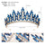 Retro Crown Alloy Inlay Rhinestones Party Headpieces Crown