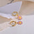 Retro Daisy Plating Stainless Steel Flowers Earrings