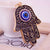 Retro Devil's Eye Alloy Inlaid Zircon Women's Bag Pendant Keychain