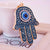 Retro Devil's Eye Alloy Inlaid Zircon Women's Bag Pendant Keychain