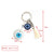 Retro Devil's Eye Glass Unisex Bag Pendant Keychain