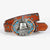 Retro Ethnic Style Geometric Pu Leather Inlay Turquoise Beads Unisex Leather Belts