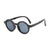 Retro Ethnic Style Round Ac Round Frame Full Frame Kids Sunglasses