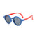 Retro Ethnic Style Round Ac Round Frame Full Frame Kids Sunglasses