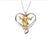 Retro Ethnic Style Virgin Mary Heart Shape Alloy Copper Rhinestones Pendant Necklace In Bulk