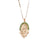 Retro Ethnic Style Virgin Mary Heart Shape Alloy Copper Rhinestones Pendant Necklace In Bulk