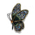 Retro Exaggerated Pin Butterfly Alloy Plating Hollow Out Inlay Rhinestones Women'S Brooches