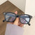 Retro Fashion Simple Style Pc Square Full Frame Men's Sunglasses