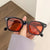 Retro Fashion Simple Style Pc Square Full Frame Men's Sunglasses