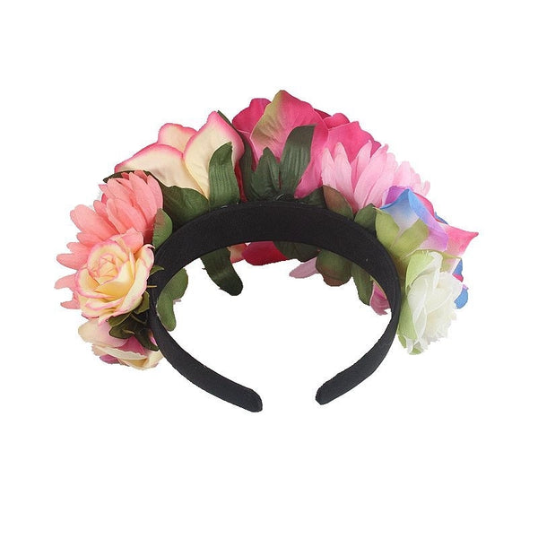 Retro Flower Cloth Patchwork Hair Band