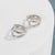 Retro Flower Copper Inlay Zircon Drop Earrings Ear Studs 1 Pair