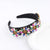 Retro Flower Rhinestone Sponge Hair Band