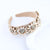 Retro Flower Rhinestone Sponge Hair Band