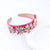 Retro Flower Rhinestone Sponge Hair Band