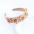 Retro Flower Rhinestone Sponge Hair Band