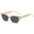 Retro Geometric Ac Cat Eye Full Frame Women's Sunglasses