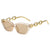 Retro Geometric Ac Cat Eye Full Frame Women's Sunglasses