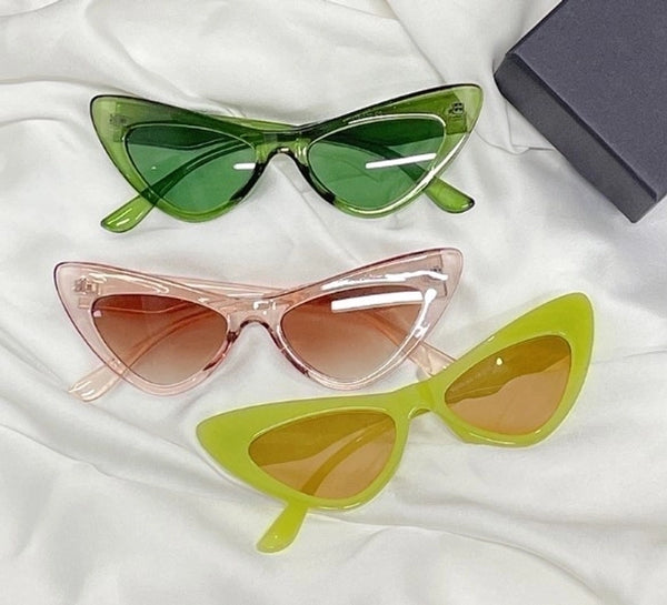 Retro Geometric Ac Cat Eye Full Frame Women's Sunglasses