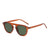 Retro Geometric Ac Oval Frame Full Frame Women's Sunglasses