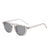 Retro Geometric Ac Oval Frame Full Frame Women's Sunglasses