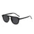 Retro Geometric Ac Oval Frame Full Frame Women's Sunglasses