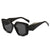 Retro Geometric Ac Polygon Full Frame Women's Sunglasses