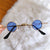 Retro Geometric Ac Round Frame Full Frame Women's Sunglasses