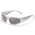 Retro Geometric Ac Special-Shaped Mirror Full Frame Kids Sunglasses