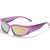 Retro Geometric Ac Special-Shaped Mirror Full Frame Kids Sunglasses