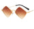 Retro Geometric Ac Special-shaped Mirror Full Frame Women's Sunglasses