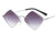 Retro Geometric Ac Special-shaped Mirror Full Frame Women's Sunglasses