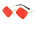 Retro Geometric Ac Special-shaped Mirror Full Frame Women's Sunglasses