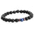 Retro Geometric Alloy Volcanic Rock Bracelets