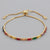 Retro Geometric Copper Zircon Bracelets In Bulk