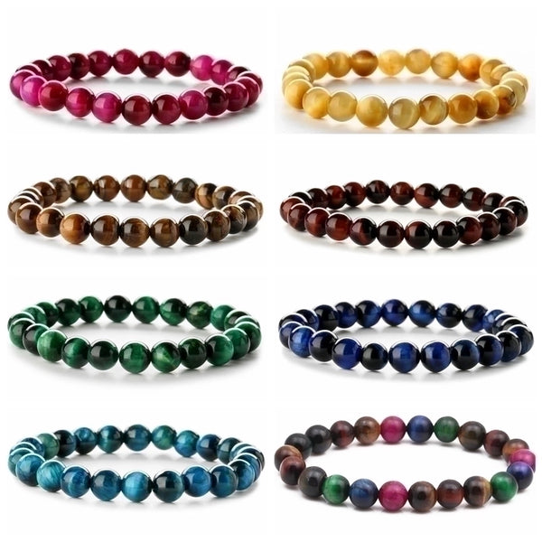 Retro Geometric Natural Stone Beaded Bracelets