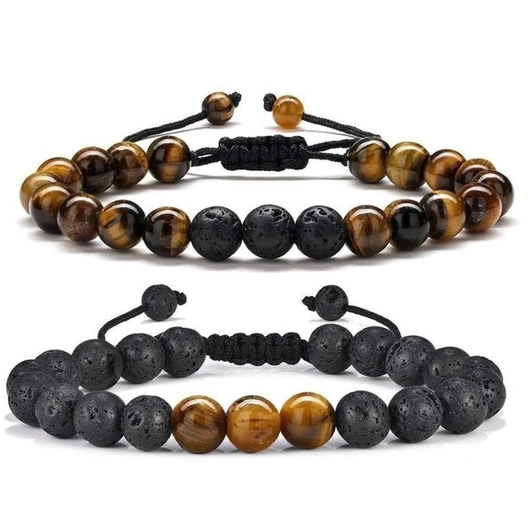 Retro Geometric Natural Stone Bracelets