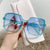 Retro Geometric Pc Square Full Frame Women's Sunglasses