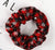 Retro Geometric Plaid Cloth Hair Tie