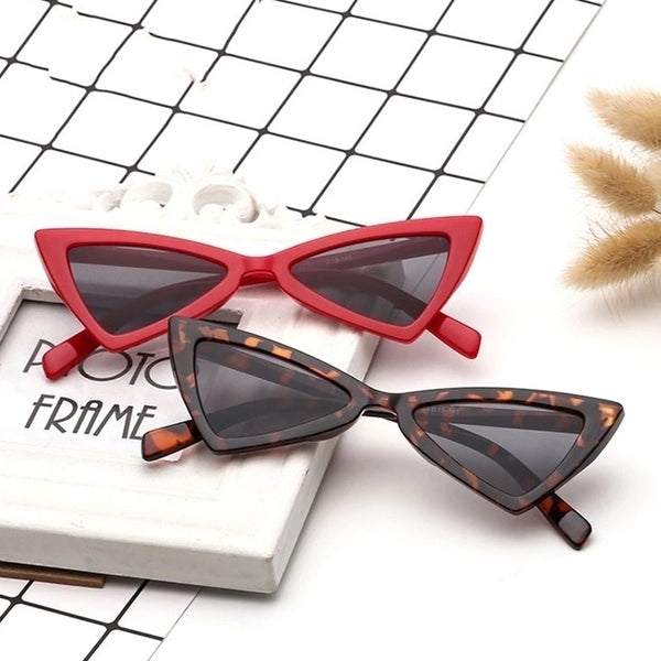 Retro Geometric Resin Cat Eye Full Frame Women's Sunglasses