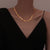 Retro Geometric Solid Color Titanium Steel Necklace 1 Piece