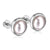 Retro Geometric Stainless Steel Artificial Pearls Ear Studs 1 Pair