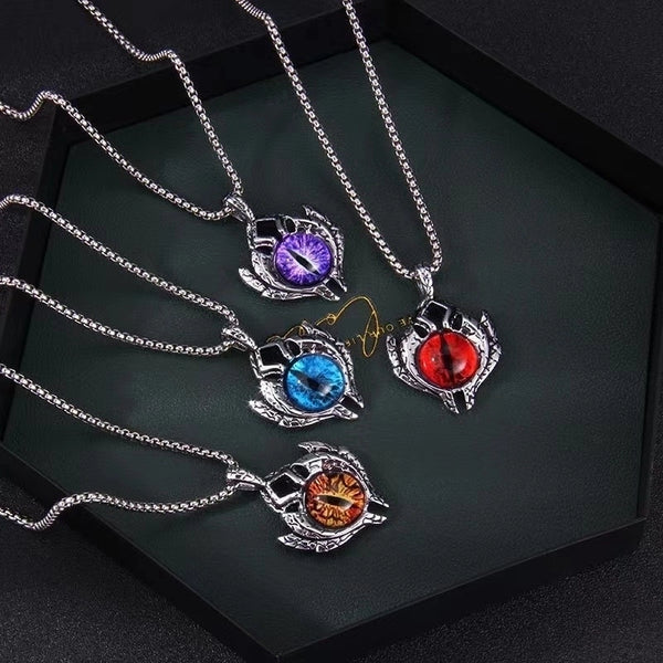 Retro Geometric Stainless Steel Inlay Artificial Gemstones Pendant Necklace 1 Piece