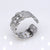 Retro Geometric Titanium Steel Plating Open Ring 1 Piece