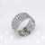 Retro Geometric Titanium Steel Plating Open Ring 1 Piece