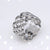 Retro Geometric Titanium Steel Plating Open Ring 1 Piece