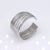 Retro Geometric Titanium Steel Plating Open Ring 1 Piece