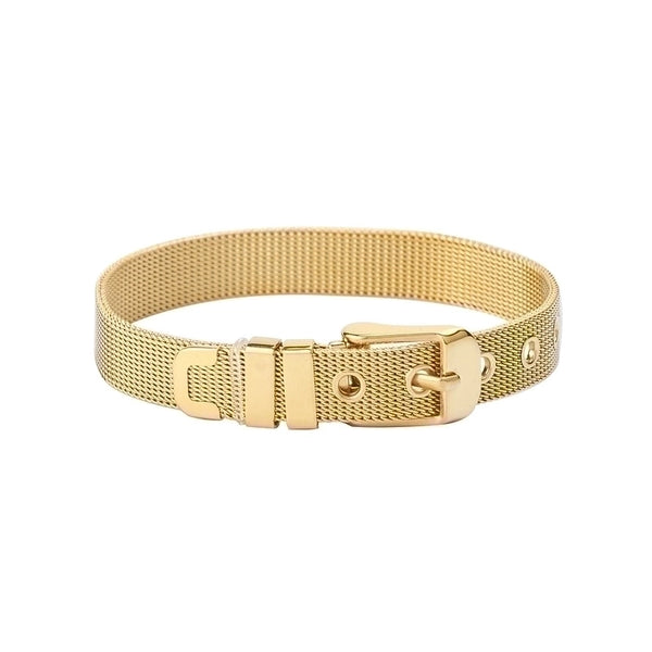 Retro Gold-plated Mesh Strap Titanium Steel Bracelet Wholesale